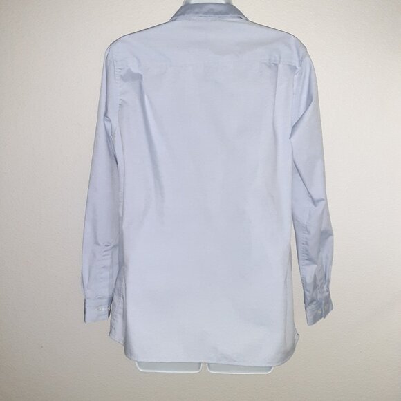 Vintage c2004 UAL Flight Attendant Uniform Shirt * LS Blue ** NEW **  Size 6 T - Picture 3 of 8